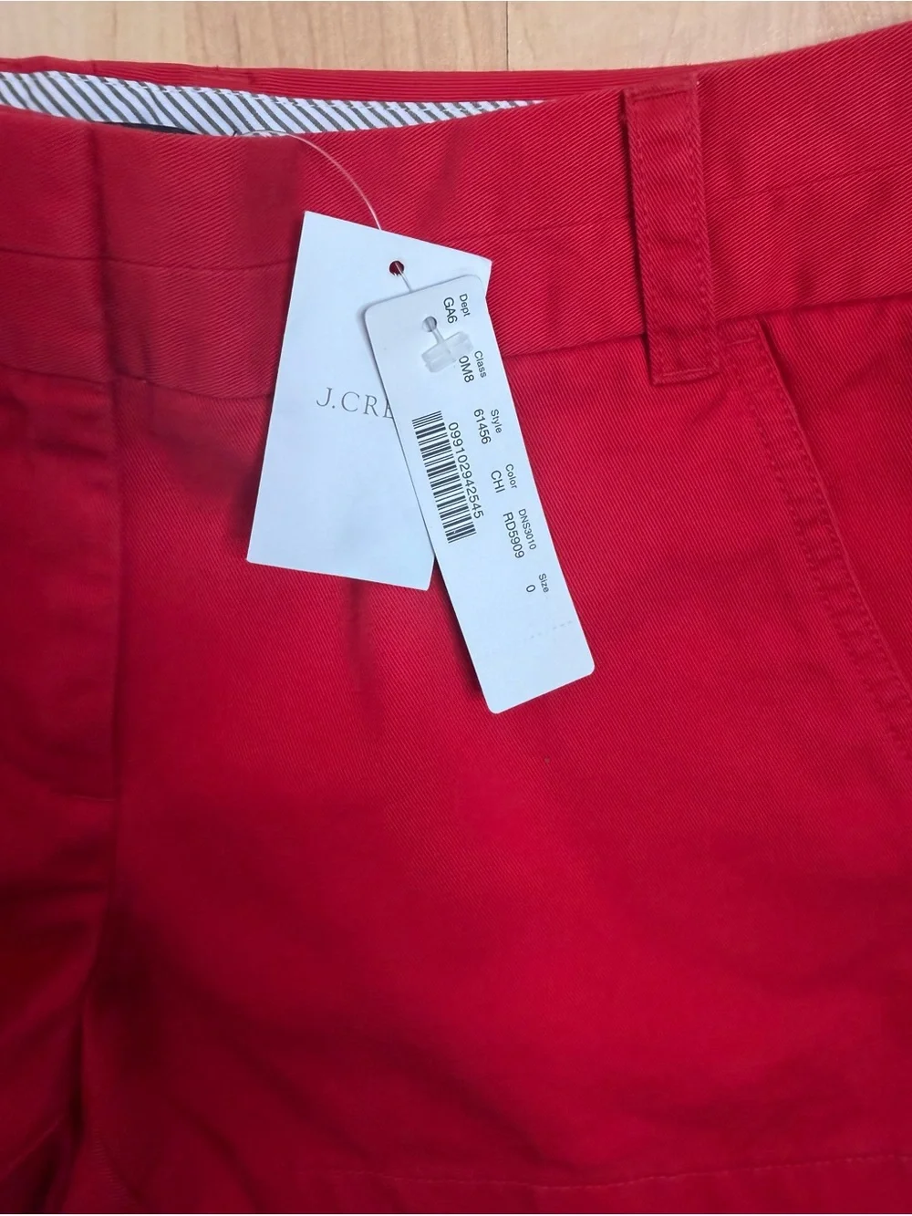 J. Crew Bright Red Cotton Bermuda Shorts